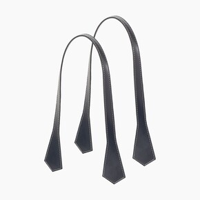 O bag long handles | pointy | navy blue