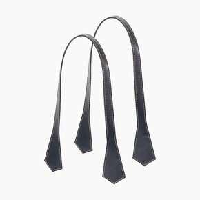 O bag long handles | pointy | navy blue