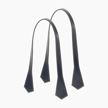 O bag long handles | pointy | navy blue