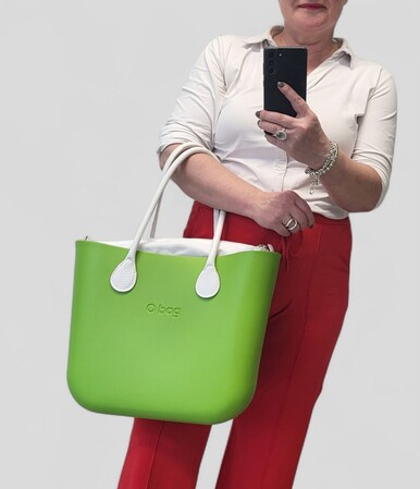 O bag classic greenery & white | SALE