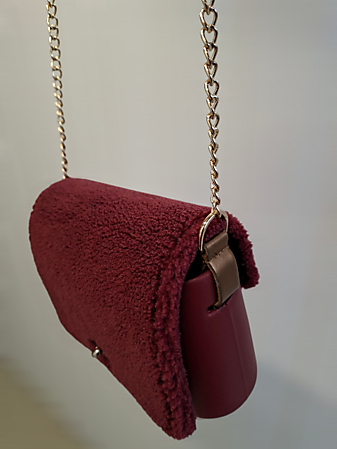 O bag pocket bordeaux & mutton