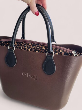 O bag classic chocolate & leopard | Black Friday Deal