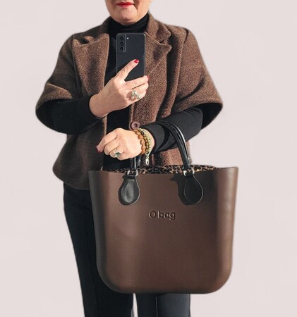 O bag classic chocolate & leopard | Black Friday Deal