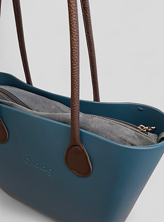 O bag classic blue lagoon & dark brown 