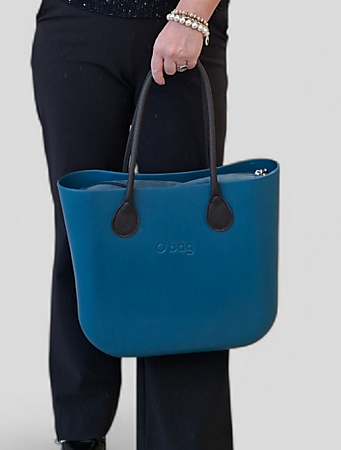 O bag classic blue lagoon & dark brown 