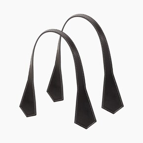 O bag short handles | pointy | black
