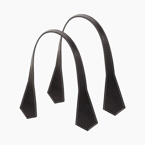 O bag short handles | pointy | black