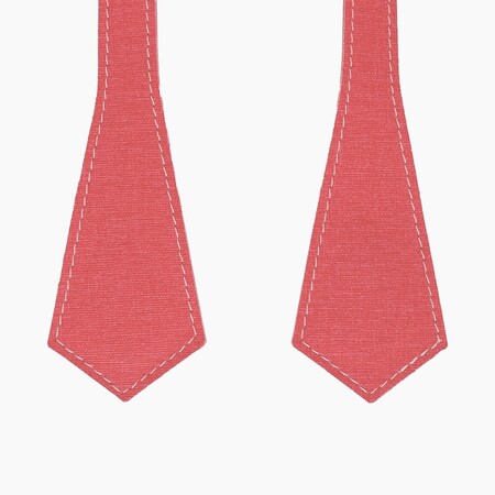 O bag long handles | pointy waxed | tomato | SALE