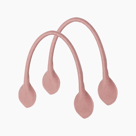 O bag short handles | sweetheart texture | blush
