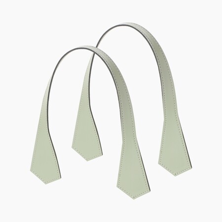 O bag short handles | pointy | matcha