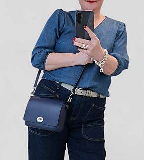 O bag pocket | navy blue