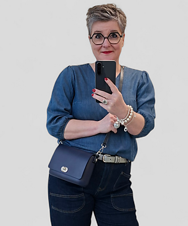 O bag pocket | navy blue