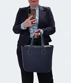 O bag mini navy blue & scottish | SALE