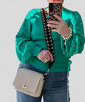 O bag pocket | sand & chenille | Met combinatievoordeel