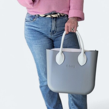 O bag mini silver & white | SALE