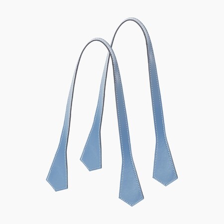 O bag long handles | pointy | light blue