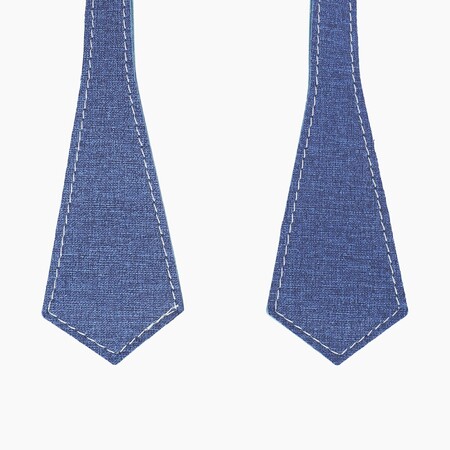 O bag long handles | pointy waxed | blue | SALE