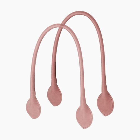 O bag long handles | sweetheart texture | blush