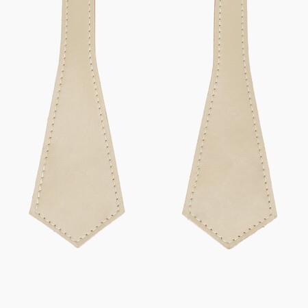 O bag short handles | pointy | sand