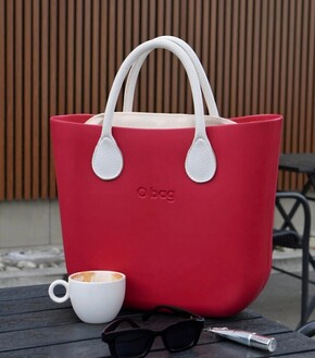 O bag mini cherry & white