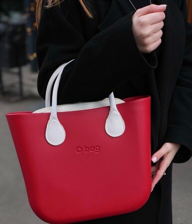 O bag mini cherry & white