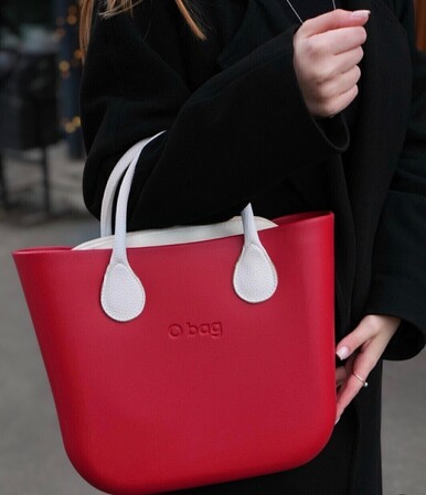 O bag mini cherry & white