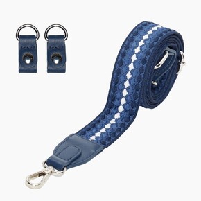 O bag shoulder strap 80/120 with clips | jacquard pluriball | navy blue | SALE