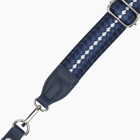 O bag shoulder strap 80/120 with clips | jacquard pluriball | navy blue | SALE