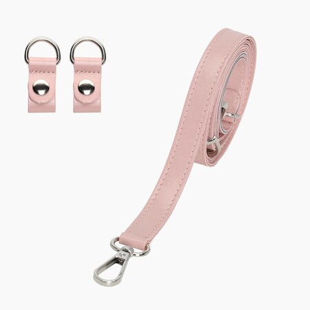 O bag shoulder strap extra slim 80/110 with clips | nappa | blush