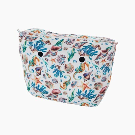 O bag classic innerbag zip-up | seahorse print | multicolor