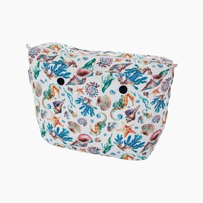 O bag classic innerbag zip-up | seahorse print | multicolor