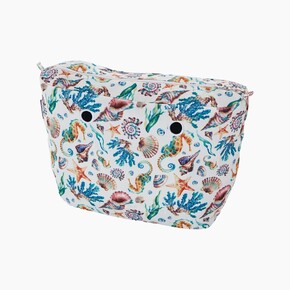 O bag classic innerbag zip-up | seahorse print | multicolor