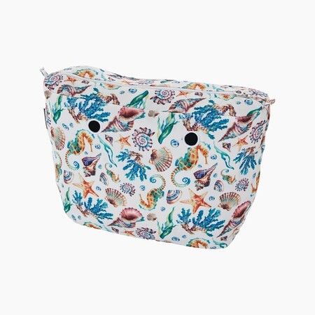 O bag classic innerbag zip-up | seahorse print | multicolor | SALE