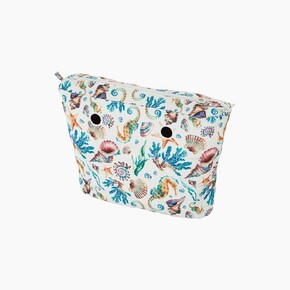 O bag mini innerbag zip-up | seahorse print | multicolor