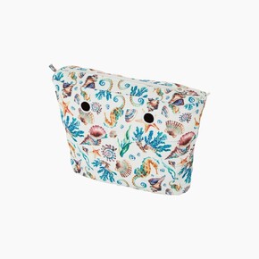 O bag mini innerbag zip-up | seahorse print | multicolor | SALE