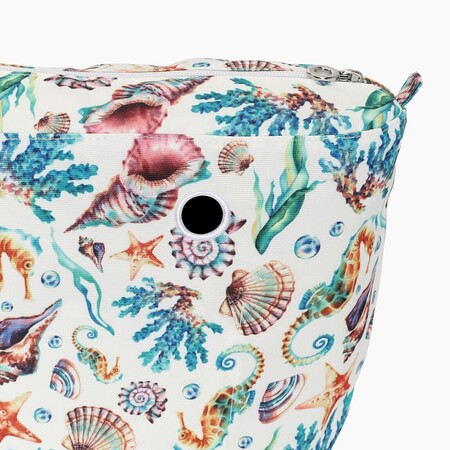 O bag mini innerbag zip-up | seahorse print | multicolor | SALE