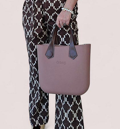 O bag mini old pink & brown | SALE