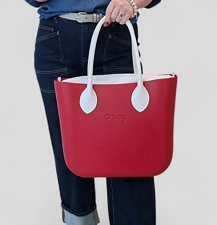 O bag classic cherry & white | SALE