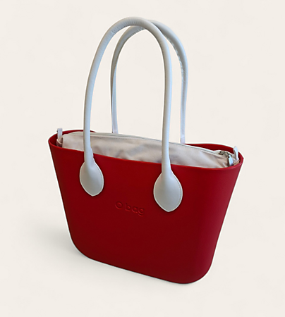 O bag classic tomato & white | SALE