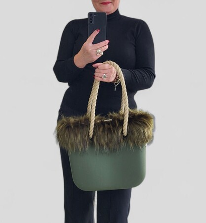 O bag mini military & furry | Black Friday Deal