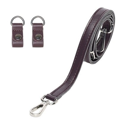O bag shoulder strap extra slim 80/110 with clips | nappa | burgundy