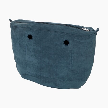 O bag classic insert zip-up | suede fabric | denim | SALE