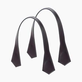 O bag short handles | pointy | burgundy