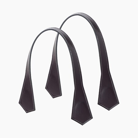 O bag short handles | pointy | burgundy