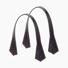 O bag short handles | pointy | burgundy