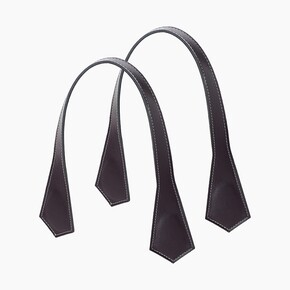 O bag short handles | pointy | burgundy