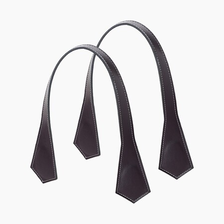 O bag short handles | pointy | burgundy