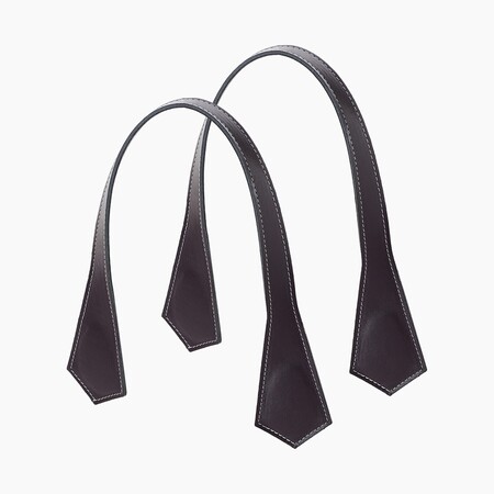O bag short handles | pointy | burgundy