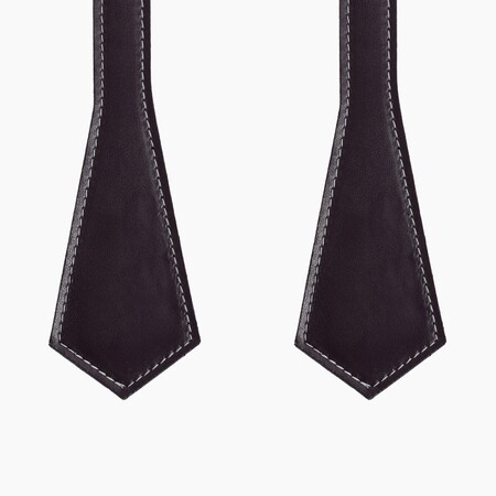 O bag short handles | pointy | burgundy