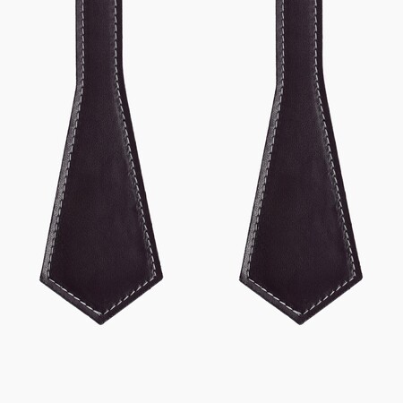 O bag short handles | pointy | burgundy